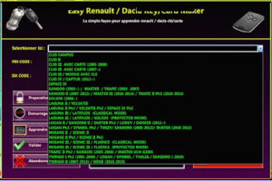 Easy Renault v6.1.4 , Diagnostic Automobile Simplifié pour Renault et Dacia, OBDLink SX & XE, ELS27, Dacia Duster Docker Logan, EEPROM, UCH, TDB