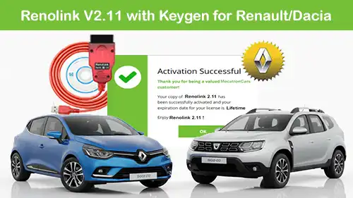 تحميل وتثبيت وتفعيل برنامج Renolink 2.11 لفحص وبرمجة سيارات رينو وداسيا