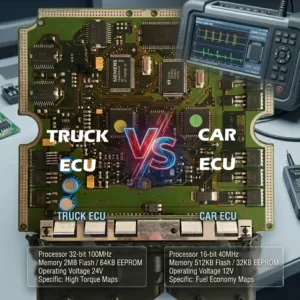 صيانة عقول الشاحنات والسيارات جيل EDC15 وبرمجة ECU