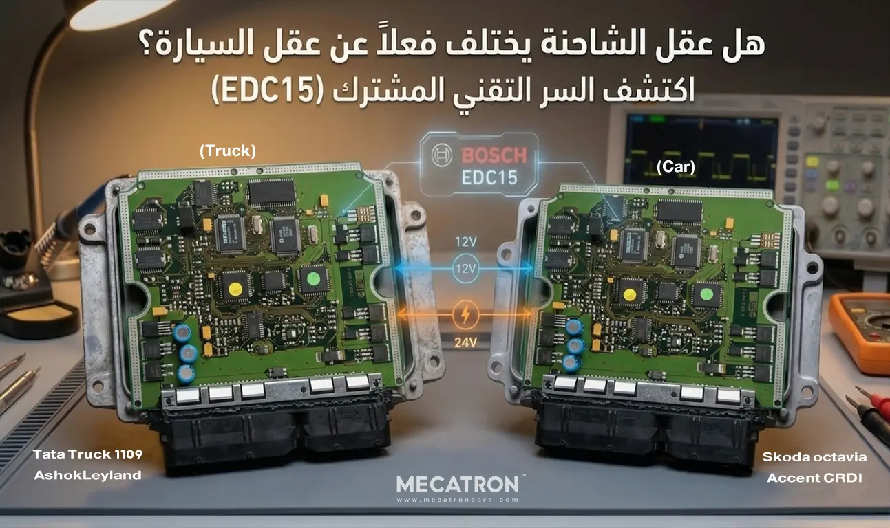 صيانة عقول السيارات والشاحنات جيل EDC15 وبرمجة ECU