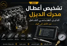 مخطط تشخيص أعطال محرك الديزل ونظام حقن الوقود.